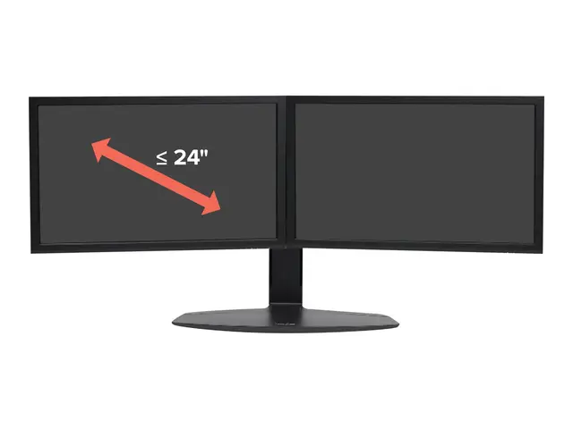 Ergotron Neo-Flex - Stativ for 2 LCD-skjermer svart skjermstørrels...