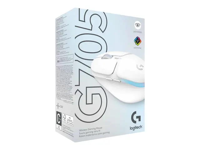Logitech G G705 - Mus små hender 6 knapper trådløs Bluetooth USB L...