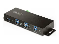 StarTech.com 7-Port Managed USB Hub with 7x USB-A, Heavy Duty with Metal Industrial Housing, ESD &amp; Surge Protection, Wall/Desk/Din-Rail Mountable, USB 3.0/3.1/3.2 Gen 1 5Gbps hub - 7 porter - TAA-samsvar