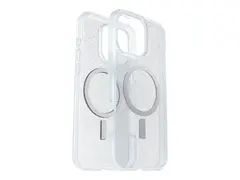 OtterBox React Series - Baksidedeksel for mobiltelefon MagSafe-samsvar - stjernest&#248;v (klart glitter) - for Apple iPhone 16 Pro Max