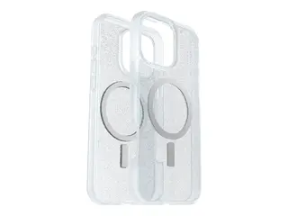 OtterBox React Series - Baksidedeksel for mobiltelefon MagSafe-samsvar - stjernestøv (klart glitter) - for Apple iPhone 16 Pro Max