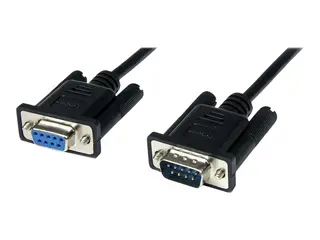 StarTech.com 1m Black DB9 RS232 Serial Null Modem Cable F/M DB9 Male to Female - 9 pin Null Modem Cable - 1x DB9 (M), 1x DB9 (F), Black - null modem-kabel - DB-9 til DB-9 - 1 m