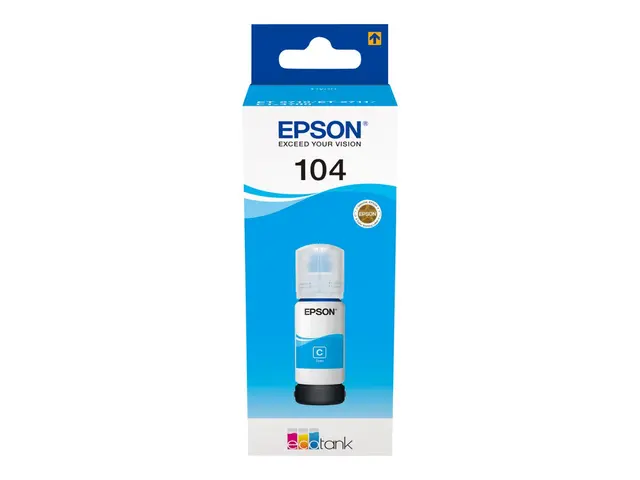 Epson EcoTank 104 - 65 ml cyan original blekkbeholder for ET-14100...
