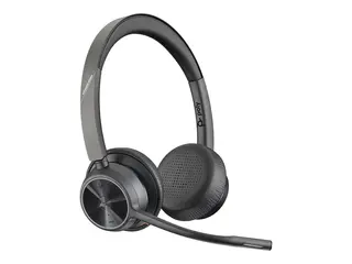 Poly Voyager 4300 UC Series 4320 - For Microsoft Teams hodesett - on-ear - Bluetooth - tr&#229;dl&#248;s - USB-A - lydisolerende - Certified for Microsoft Teams