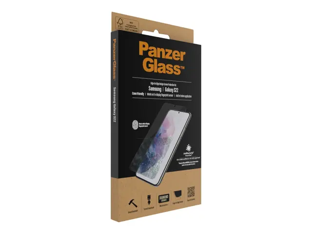 PanzerGlass - Skjermbeskyttelse for mobiltelefon - glass - krystal...