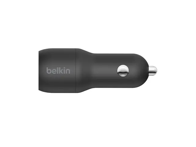 Belkin BoostCharge Dual Charger - Bilstrømadapter 24 watt 4.8 A 2 ...
