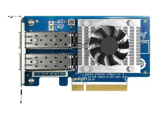 QNAP QXG-25G2SF-CX6 - Nettverksadapter PCIe 4.0 x8 lav profil - 25 Gigabit SFP28 x 2 - for QNAP TS-H2490FU