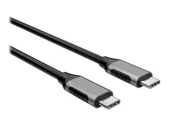 Elivi - USB-kabel - 24 pin USB-C (hann) til 24 pin USB-C (hann) USB 3.2 Gen 2 - 20 V - 5 A - 50 cm - 4K-støtte, aktiv, USB Power Delivery (5 A, 100 W) - svart