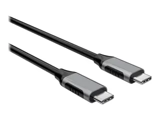 Elivi - USB-kabel - 24 pin USB-C (hann) til 24 pin USB-C (hann) USB 3.2 Gen 2 - 20 V - 5 A - 50 cm - 4K-støtte, aktiv, USB Power Delivery (5 A, 100 W) - svart