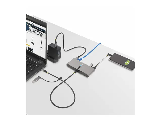 StarTech.com 2-Port USB-C/USB-A Hub with GbE and RS232 Serial, 2x ...