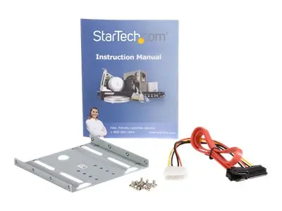 StarTech.com SSD Mounting Bracket - Solid Metal 2.5in to 3.5 Hard ...