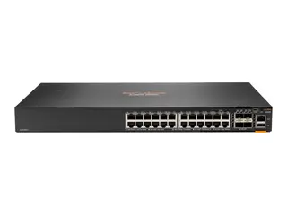 HPE Aruba 6200F 24G 4SFP+ Switch - Switch L3 - Styrt - 24 x 10/100/1000 + 4 x 1 Gigabit / 10 Gigabit SFP+ - rackmonterbar