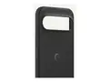 Google - Baksidedeksel for mobiltelefon - polykarbonatskall, silikon, mikrofiberforing obsidian - for Pixel 9 Pro XL
