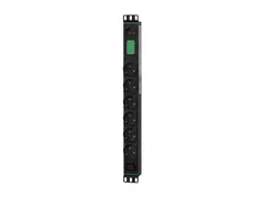 APC Easy Rack PDU Basic horizontal 1-phase 2.3 kW 230 V 10 A 6 x SCHUKO and 1 x C13 sockets IEC60320 C14 input