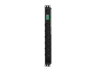 APC Easy Rack PDU Basic horizontal 1-phase 2.3 kW 230 V 10 A 6 x SCHUKO and 1 x C13 sockets IEC60320 C14 input