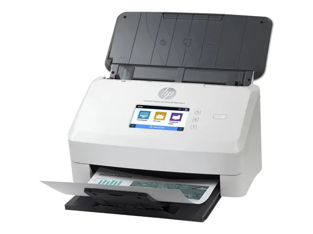 HP ScanJet Enterprise Flow N7000 snw1 Dokumentskanner - CMOS / CIS - Dupleks - 216 x 3100 mm - 600 dpi x 600 dpi - inntil 75 spm (mono) / inntil 75 spm (farge) - ADF (80 ark) - inntil 7500 skann pr. dag - USB 3.0, LAN, Wi-Fi(n) 
