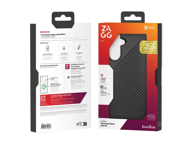 ZAGG Luxe - Baksidedeksel for mobiltelefon svart Samsung Galaxy A26