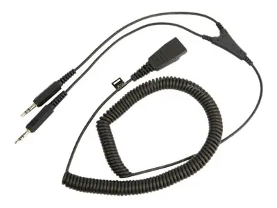 Jabra - Hodetelefonkabel - minijakk hann til Quick Disconnect hann...