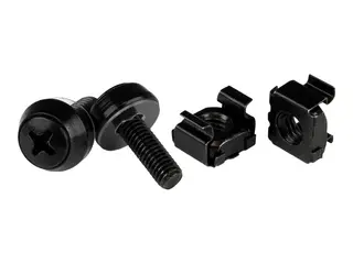 STARTECH.COM 10-32 Server Rack Screws and Nuts - 50 Pack Rack Mount Hardware -