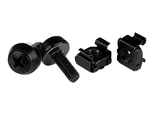 StarTech.com 50 Pack 10-32 Server Rack Cage Nuts and Screws with W...