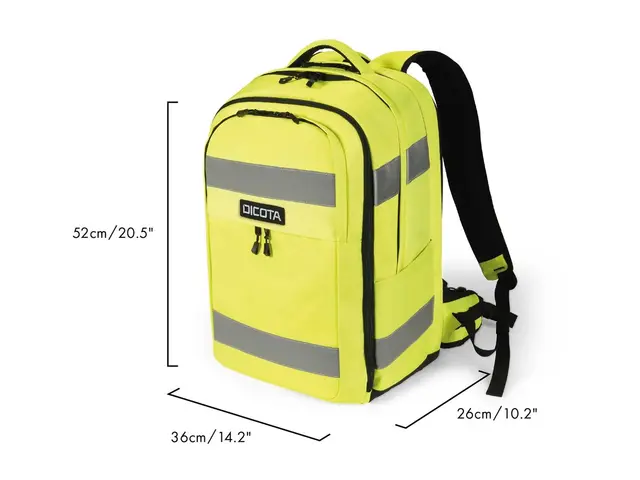 DICOTA Hi-Vis V2 - Ryggsekk - 32-38 liter - polyester, termoplast-...