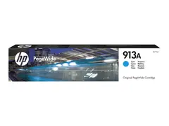 HP 913A - Cyan - original - PageWide blekkpatron - for PageWide 352, 377, MFP 377; PageWide Pro 452, 477, 552, 577, MFP 477