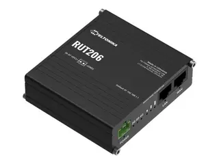 Teltonika RUT206 - Tr&#229;dl&#248;s ruter WWAN 2,4 GHz - 3G, 4G, 2G - DIN-skinnemonterbar, veggmonterbar, overflatemonterbar