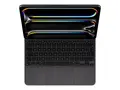 Apple Magic Keyboard - Tastatur og folioveske med styrepute - bakbelysning - Apple Smart connector - Svensk - svart - for 13-inch iPad Pro (M4)