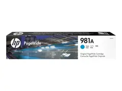 HP 981A - 70 ml - cyan - original - PageWide blekkpatron - for PageWide Enterprise Color MFP 586; PageWide Managed Color E55650