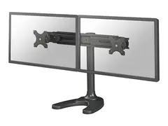Neomounts FPMA-D700DD - Stativ - full bevegelse for 2 LCD-skjermer - svart - skjermstørrelse: 19"-30" - skrivebordsstativ, malje, skrivebordsmonterbar