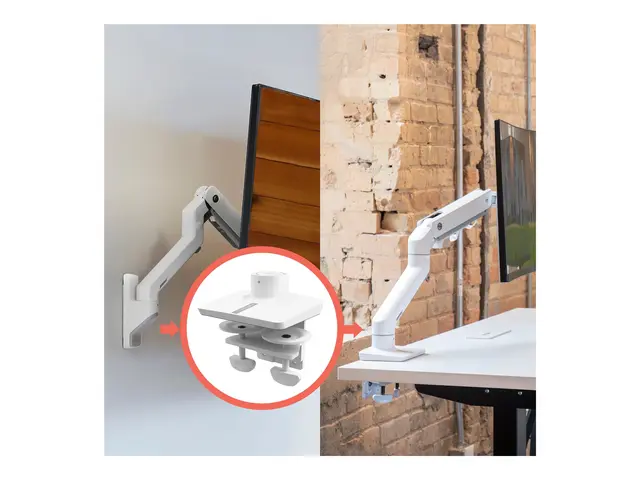 Ergotron HX - Monteringssett (bordklemfeste med base) hvit for P/N...