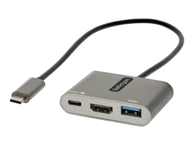 StarTech.com USB C Multiport Adapter, USB-C to HDMI 4K Video, 100W...