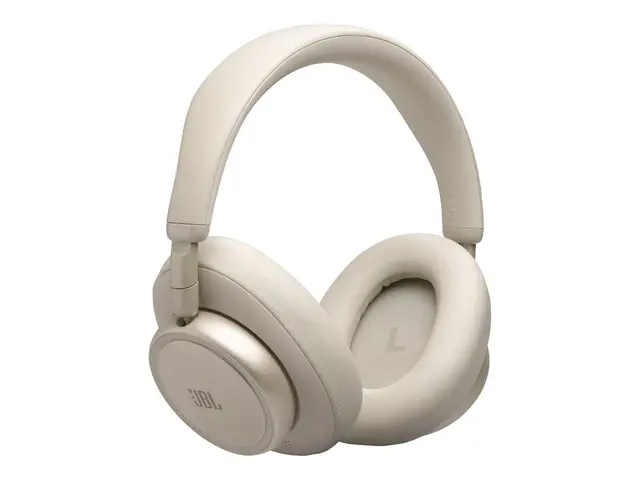 JBL LIVE 780NC - Hodetelefoner med mikrofon full størrelse - Bluetooth - trådløs, kablet - aktiv støydemping - 3,5 mm jakk - sand 