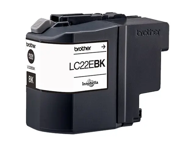 Brother LC22EBK - Super High Yield - svart - original - blekkpatro...