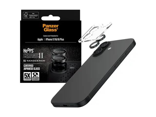 PanzerGlass Hoops Ceramic II - Linsebeskytter for mobiltelefon - s...