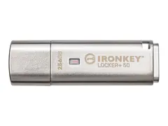 Kingston IronKey Locker+ 50 - USB-flashstasjon kryptert - 256 GB - USB 3.2 Gen 1 - TAA-samsvar