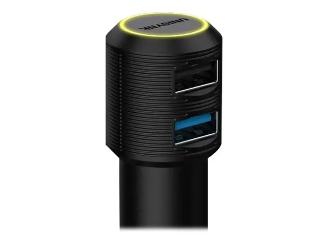 Unisynk - Bilstrømadapter - 30 watt - 2.4 A - QC 3.0 - 2 utgangsko...