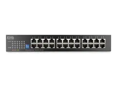 Zyxel GS1100 Series GS1100-24ES - Switch slank - ikke-styrt - 24 x Gigabit Ethernet - rackmonterbar, stasjonær, veggmonterbar