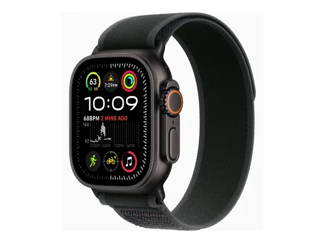 Apple Watch Ultra 2 - 49 mm svart titan smartklokke med Trail Loop...