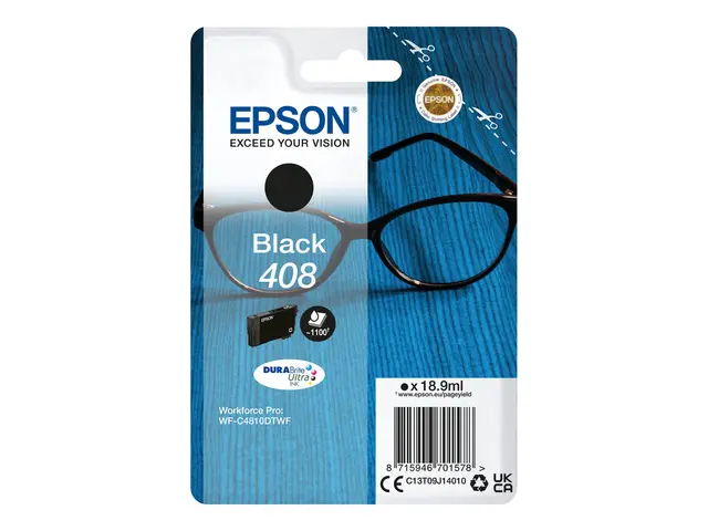 Epson 408 - 18.9 ml - svart - original - blister - blekkpatron - f...