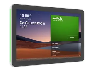 Logitech Tap Scheduler Purpose-Built Scheduling Panel for Meeting Rooms Videokonferanseinnretning - Certified for Microsoft Teams, Zoom Certified - hvit