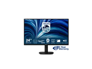 Philips 24B2N2200 - 2000 Series - LED-skjerm 24" (23.8" synlig) - 1920 x 1080 Full HD (1080p) @ 120 Hz - IPS - 1500:1 - HDMI, VGA, DisplayPort - høyttalere - svart