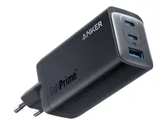 Anker - Str&#248;madapter - 120 watt 5 A - Anker PowerIQ 4.0 - 3 utgangskontakter (USB-type A, 2 x USB-C) - svart