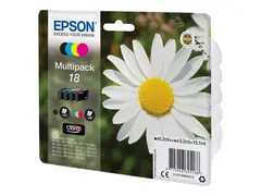 Epson 18 Multipack - 4-pack - 15.1 ml - svart, gul, cyan, magenta original - blekkpatron - for Expression Home XP-212, 215, 225, 312, 315, 322, 325, 412, 415, 422, 425