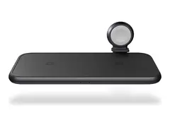 Zens Aluminium Series Dual + Watch (without Watch Cable) Trådløs ladematte - 45 watt - Apple Fast Charge (USB) - svart