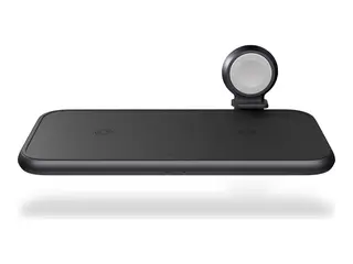 Zens Aluminium Series Dual + Watch (without Watch Cable) Trådløs ladematte - 45 watt - Apple Fast Charge (USB) - svart