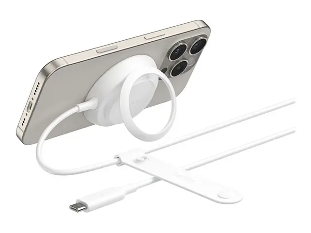 Belkin UltraCharge - Trådløst ladestativ - Qi2 + AC-strømadapter -...