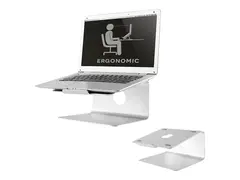 Neomounts NSLS050 - Stativ - for notebook b&#248;rstet aluminium - s&#248;lv - skjermst&#248;rrelse: 10&quot;-17&quot; - skrivebord