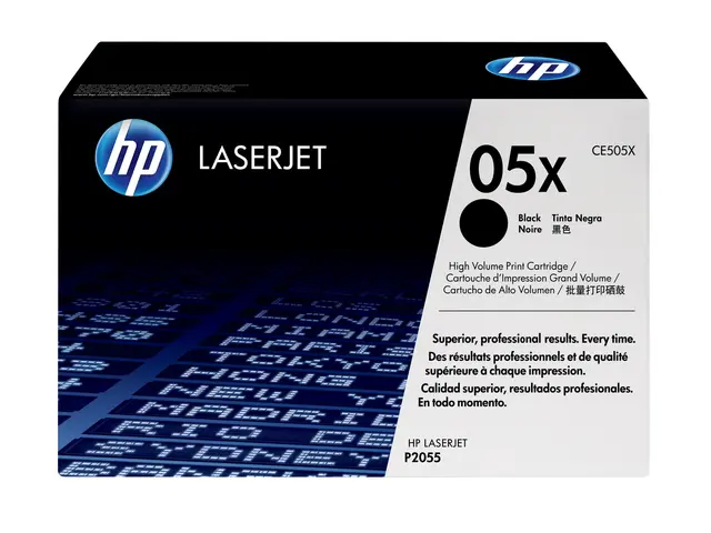 HP 05X - Høy ytelse svart original LaserJet tonerpatron (CE505X) f...