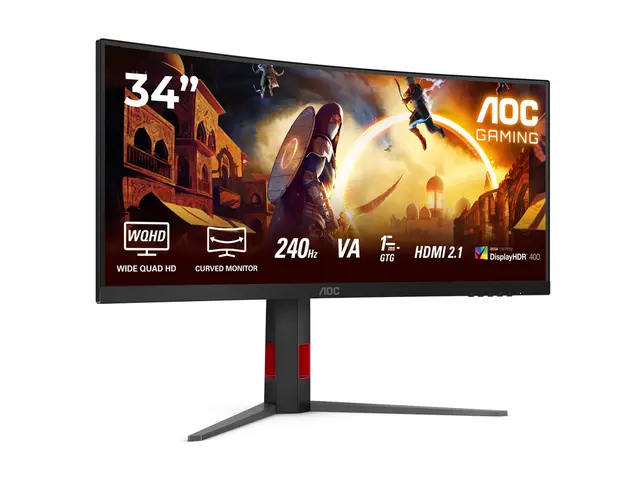 AOC Gaming CU34G4Z - LED-skjerm gaming kurvet 34" 3440 x 1440 WQHD...